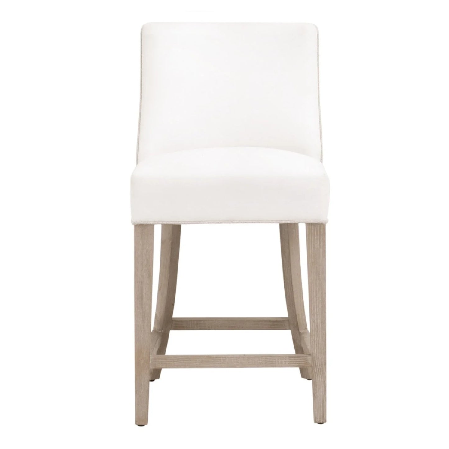 Luxury Upholstered Modern Fabric Counter Stool European Style for Villa