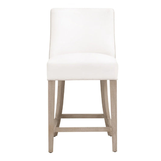 Luxury Upholstered Modern Fabric Counter Stool European Style for Villa