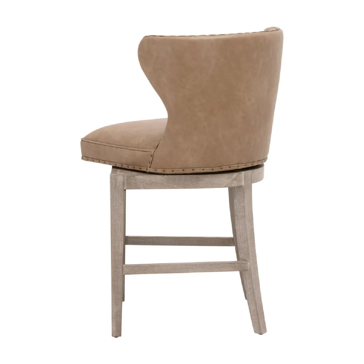 Luxury Upholstered Modern Fabric Counter Stool European Style for Villa