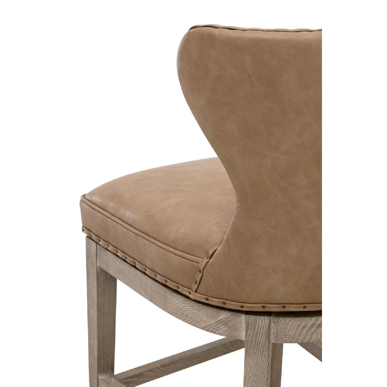 Luxury Upholstered Modern Fabric Counter Stool European Style for Villa