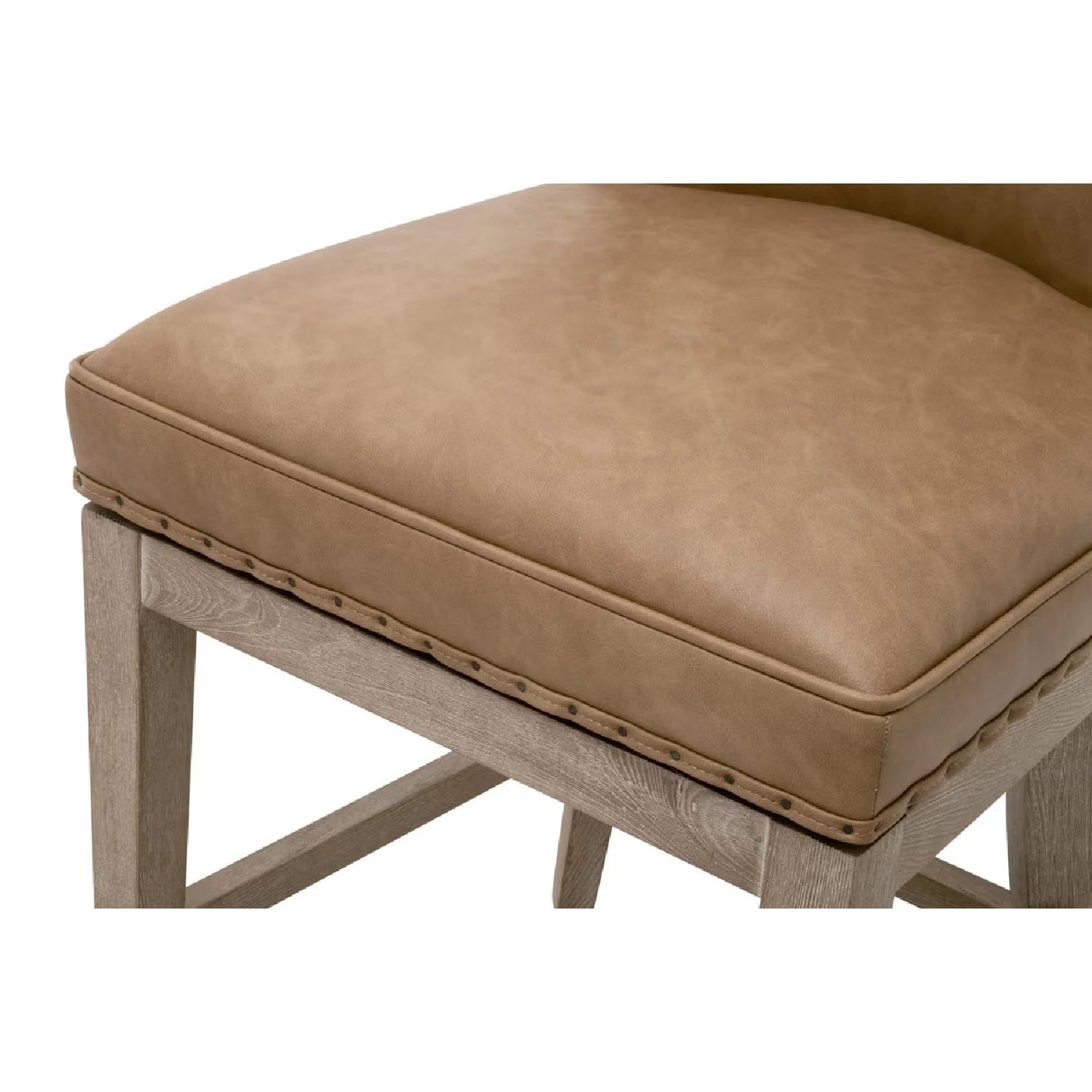 Luxury Upholstered Modern Fabric Counter Stool European Style for Villa