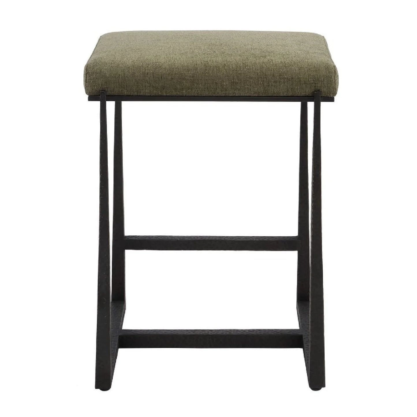 Luxury Upholstered Modern Fabric Counter Stool European Style for Villa