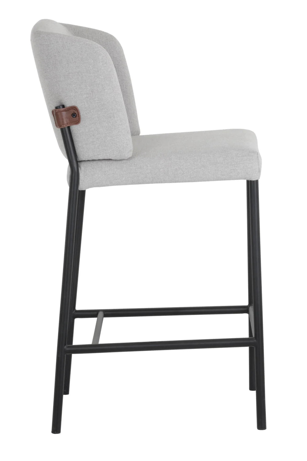 Luxury Upholstered Modern Fabric Counter Stool European Style for Villa