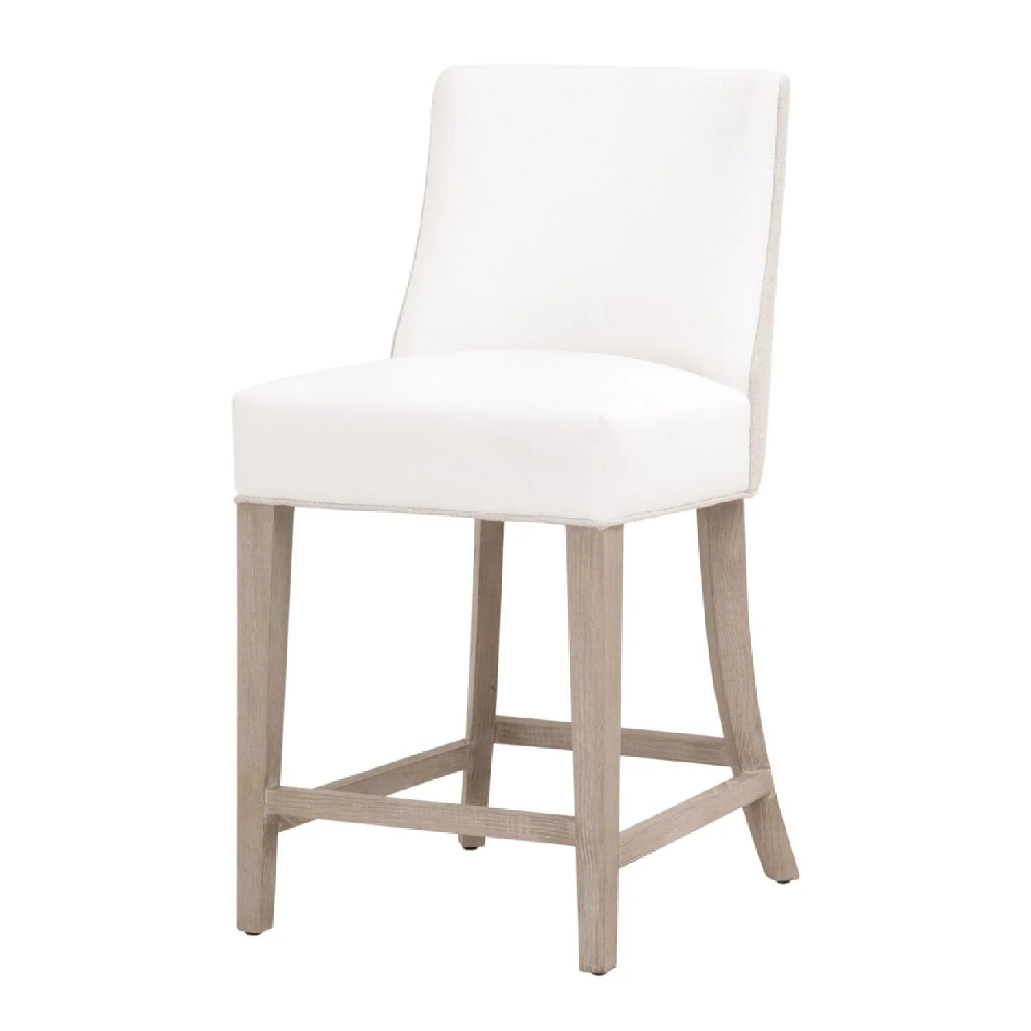 Luxury Upholstered Modern Fabric Counter Stool European Style for Villa