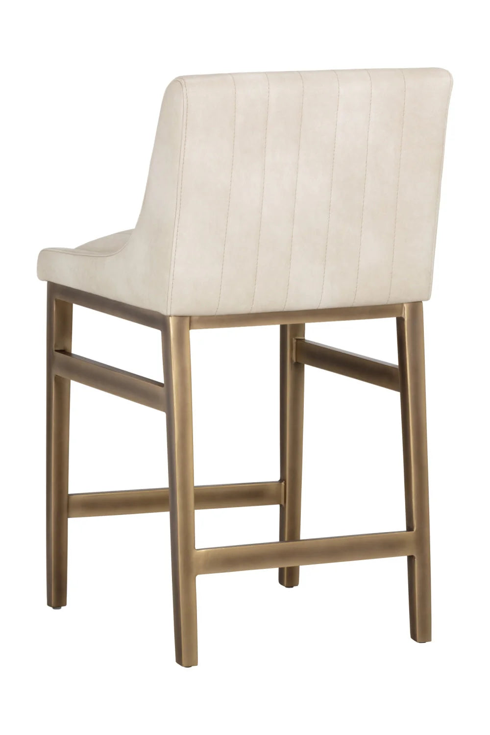 Luxury Upholstered Modern Fabric Counter Stool European Style for Villa