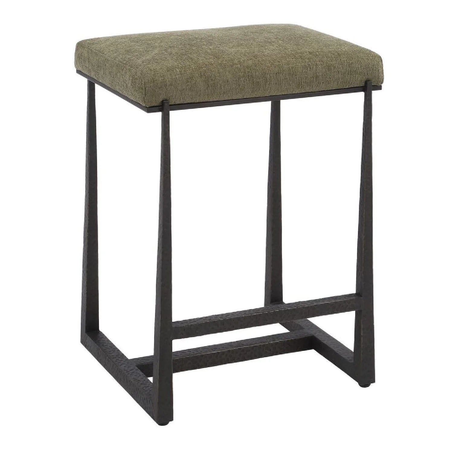 Luxury Upholstered Modern Fabric Counter Stool European Style for Villa