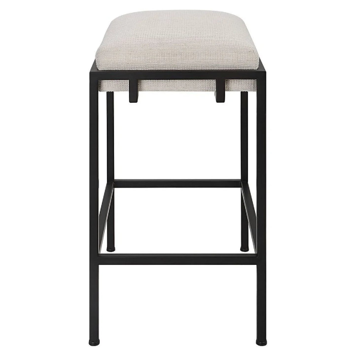 Luxury Upholstered Modern Fabric Counter Stool European Style for Villa