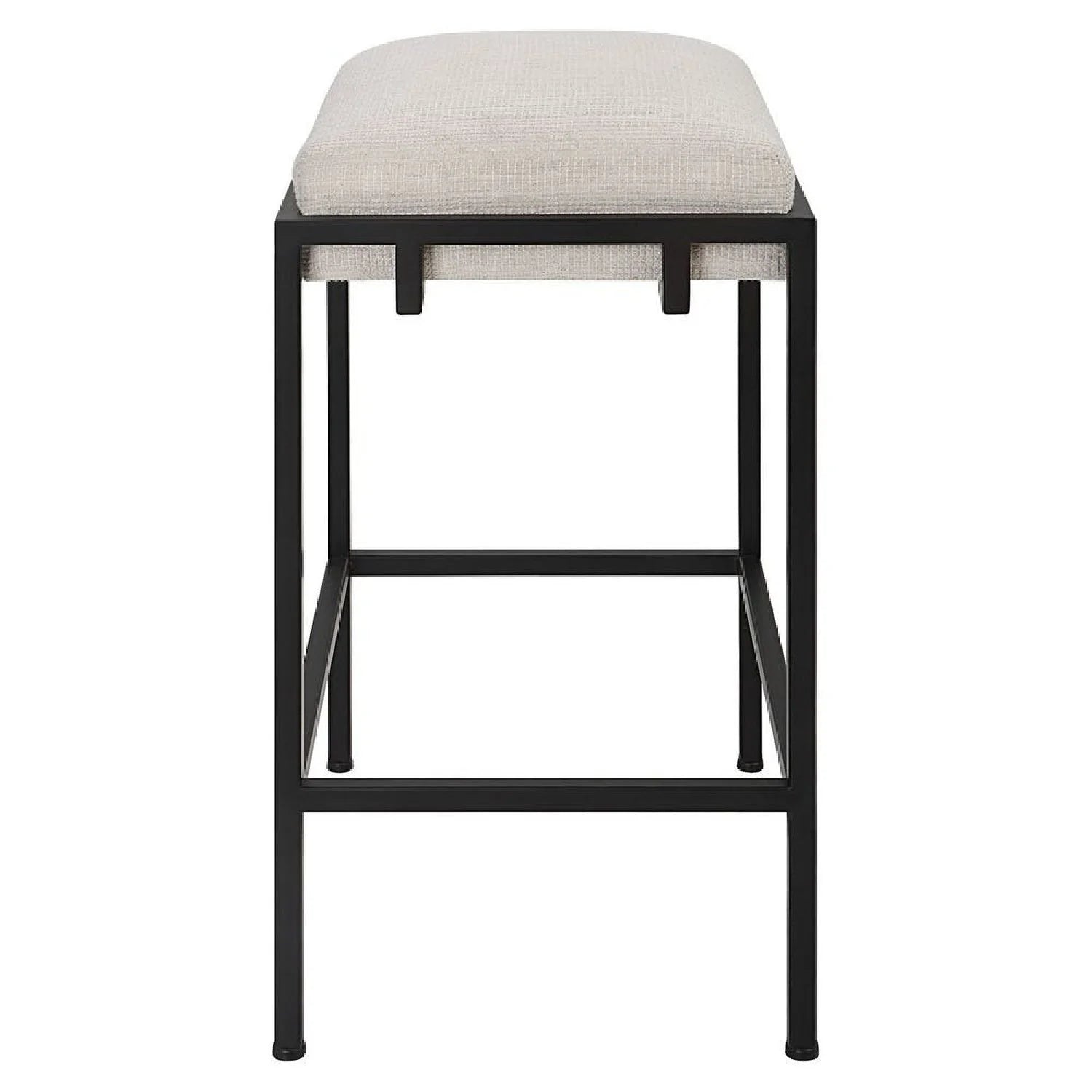 Luxury Upholstered Modern Fabric Counter Stool European Style for Villa