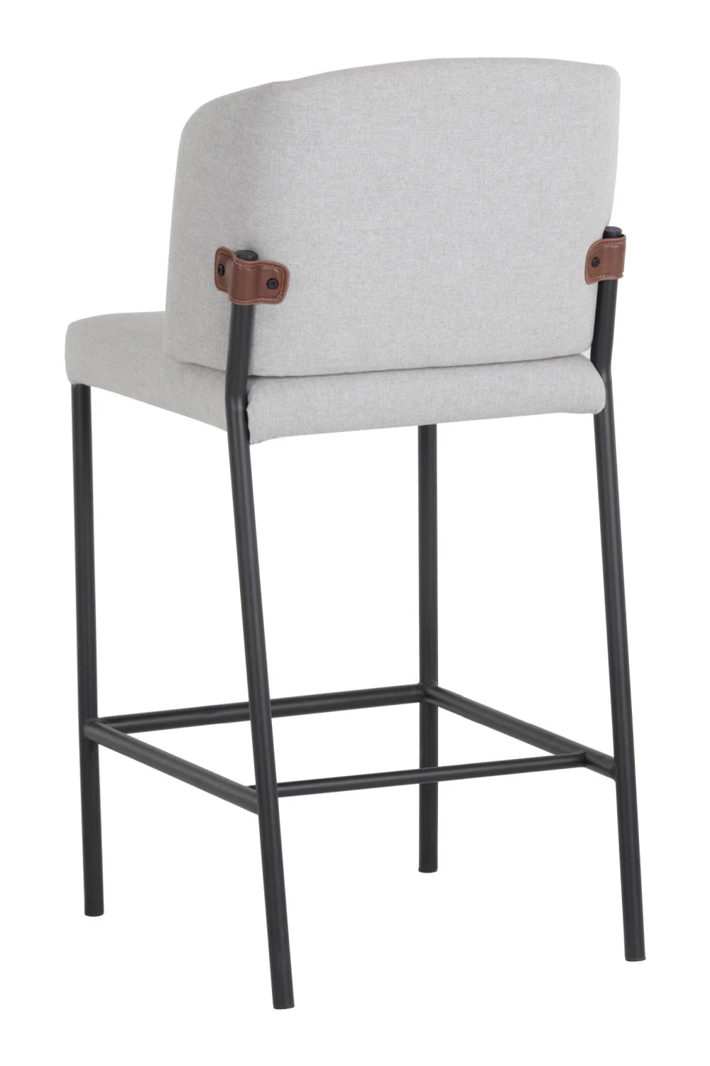 Luxury Upholstered Modern Fabric Counter Stool European Style for Villa