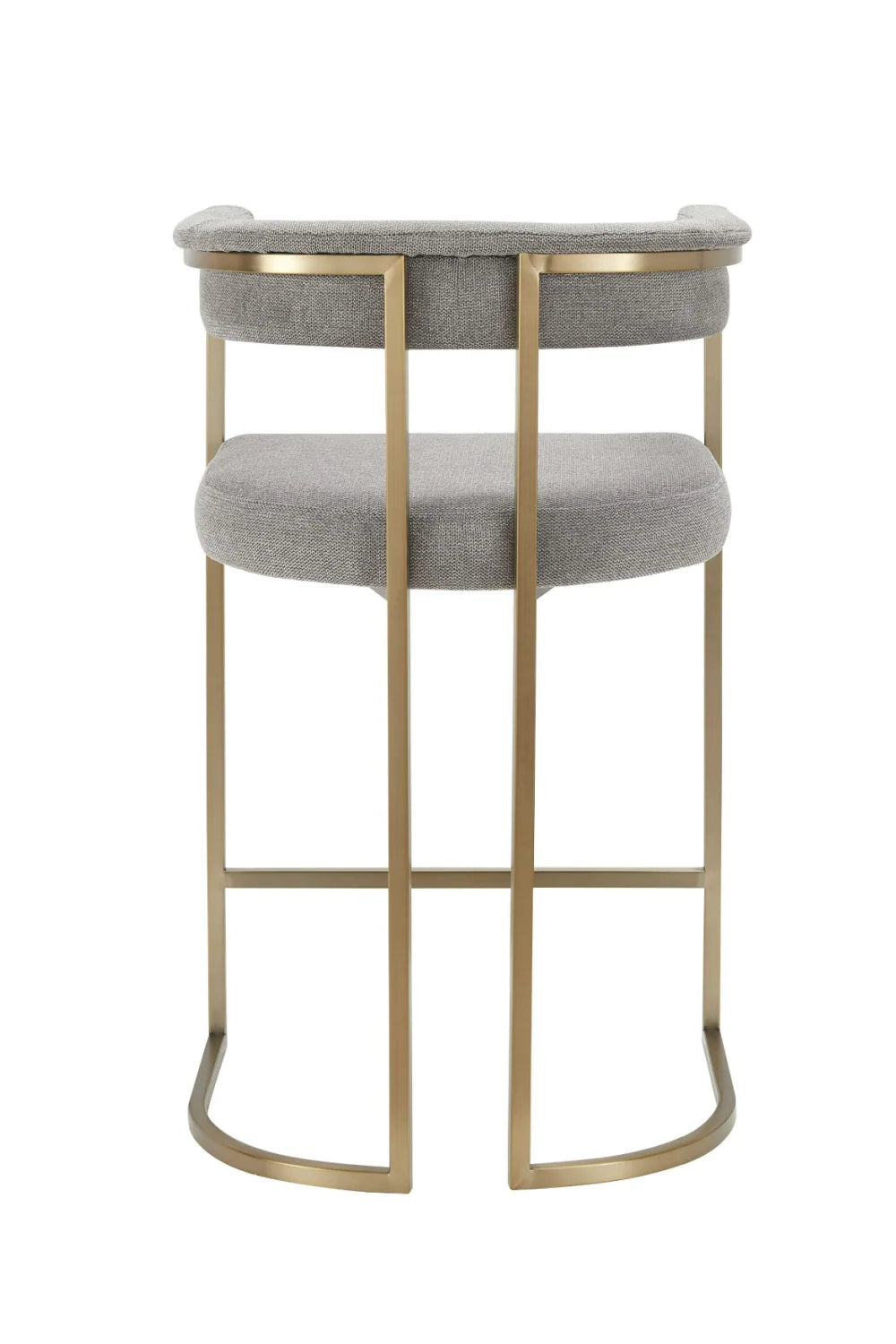 Luxury Upholstered Modern Fabric Counter Stool European Style for Villa