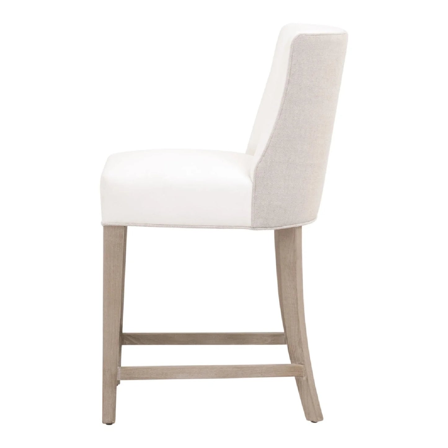 Luxury Upholstered Modern Fabric Counter Stool European Style for Villa