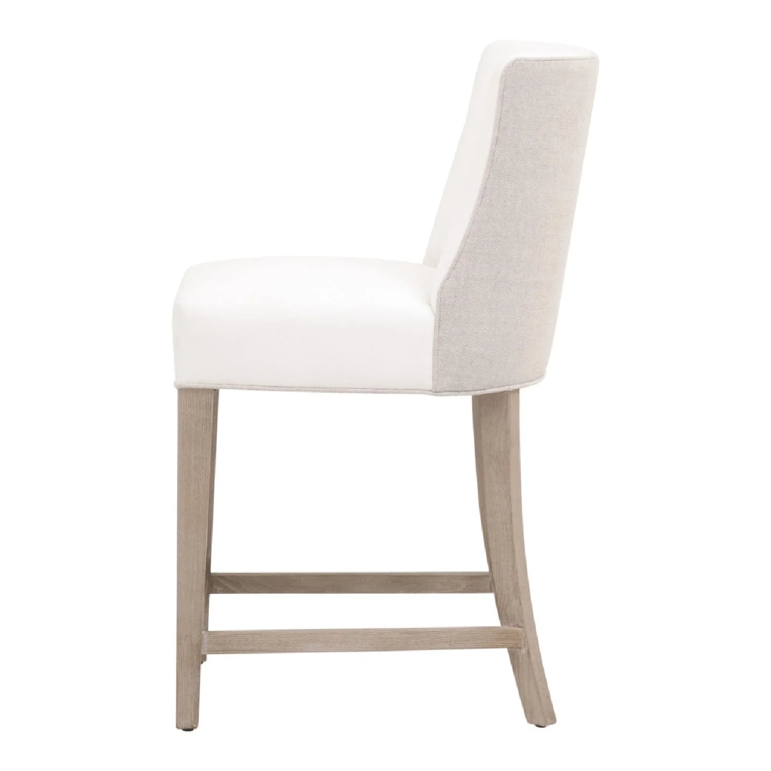 Luxury Upholstered Modern Fabric Counter Stool European Style for Villa