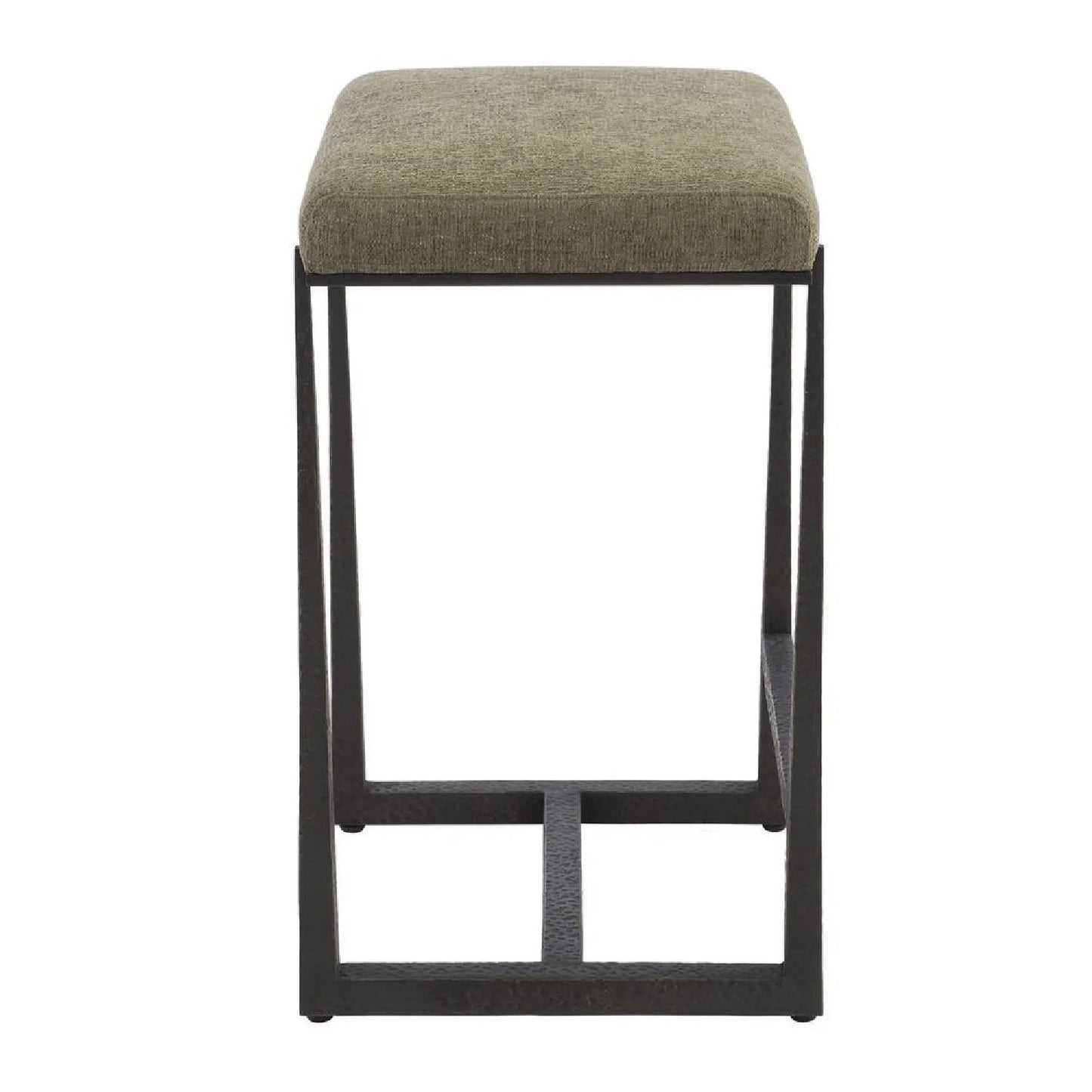 Luxury Upholstered Modern Fabric Counter Stool European Style for Villa