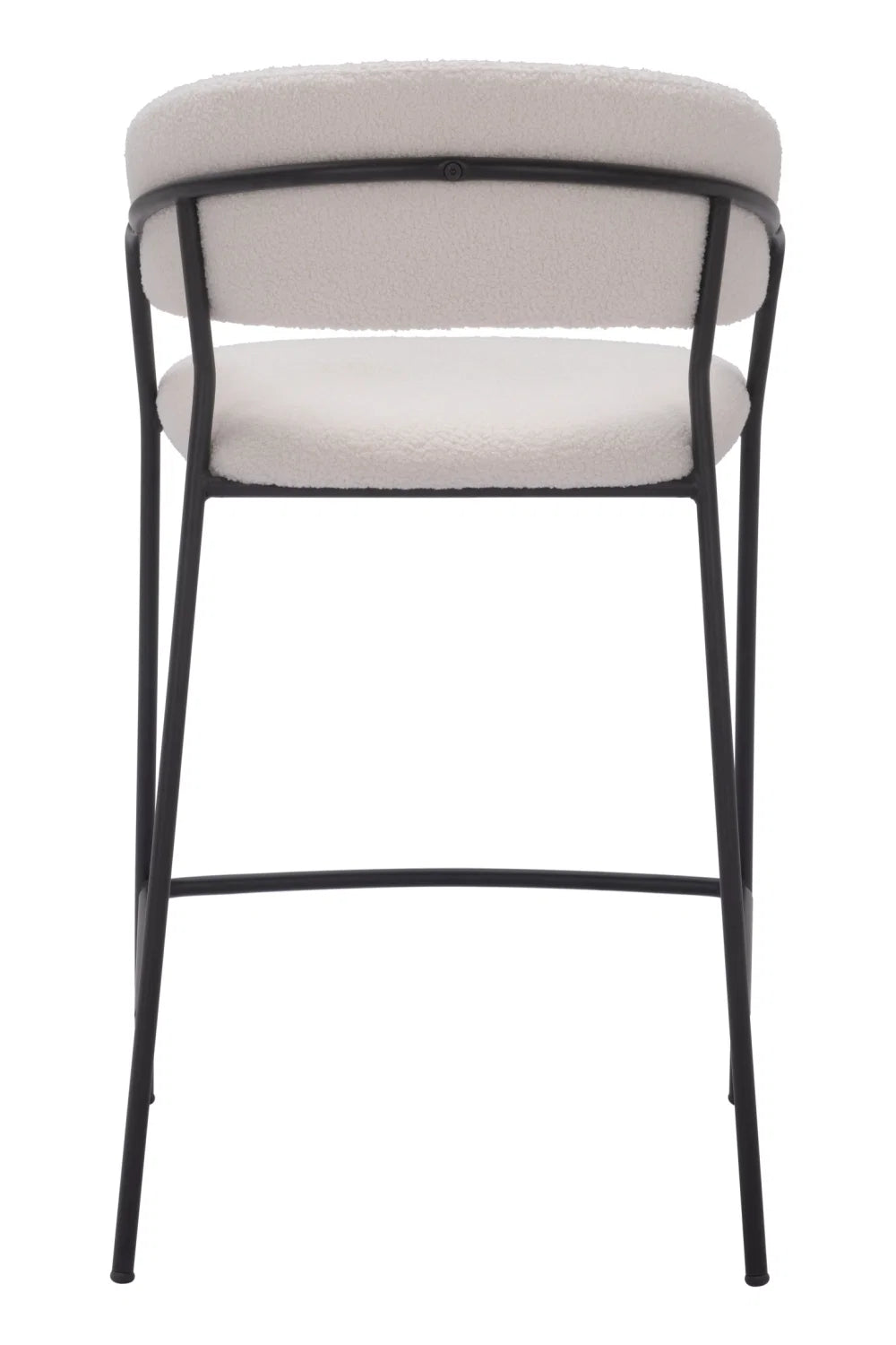 Luxury Upholstered Modern Fabric Counter Stool European Style for Villa