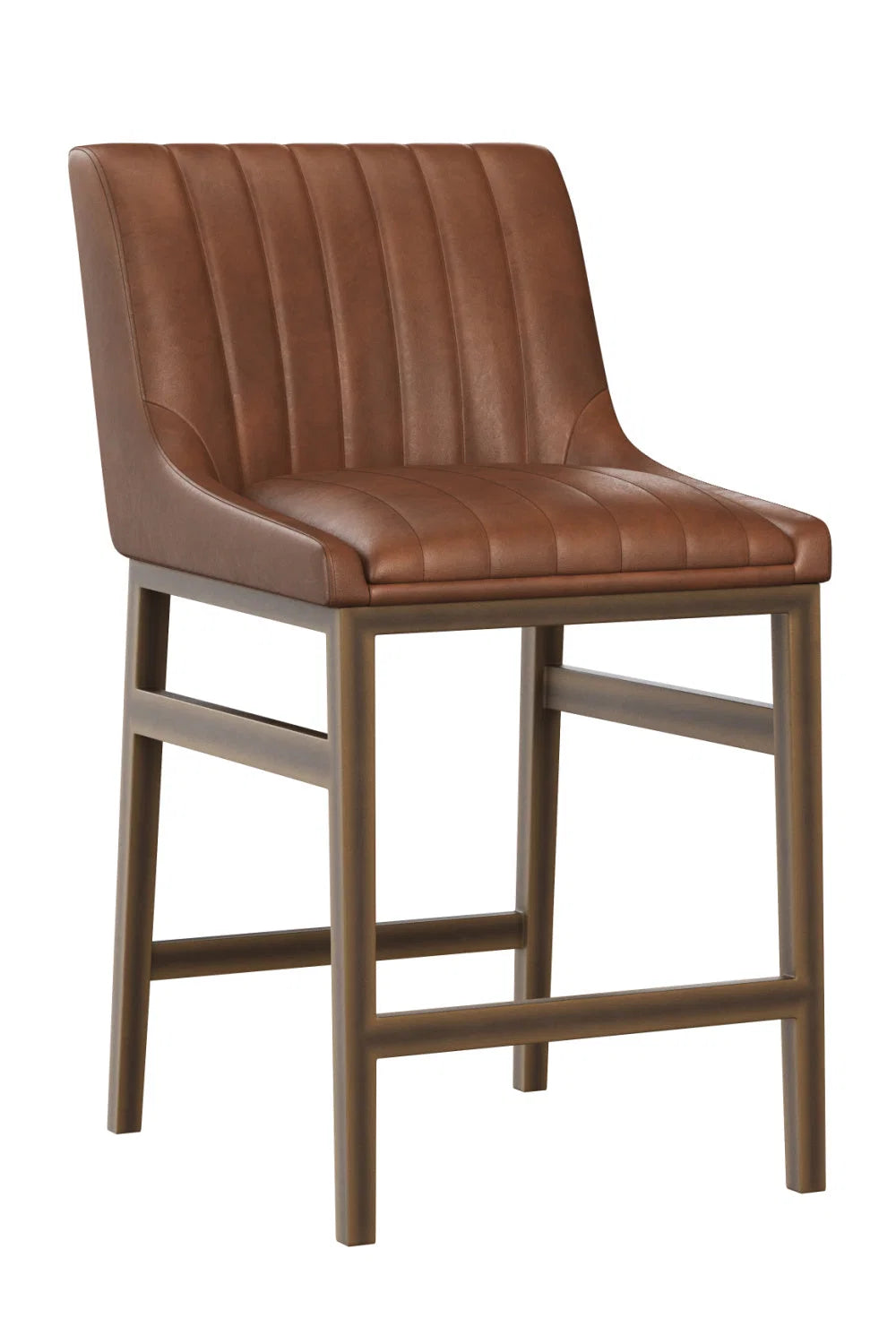 Luxury Upholstered Modern Fabric Counter Stool European Style for Villa
