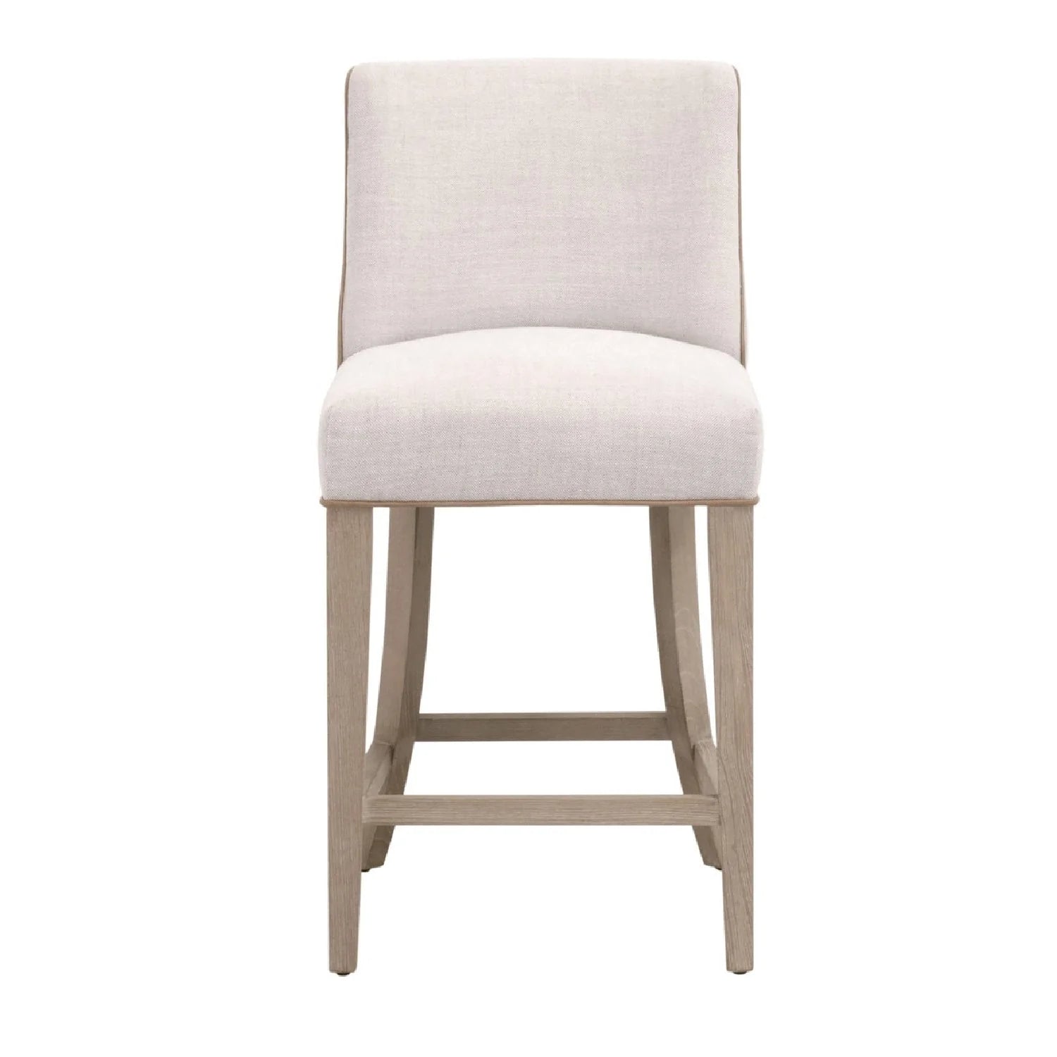 Luxury Upholstered Modern Fabric Counter Stool European Style for Villa