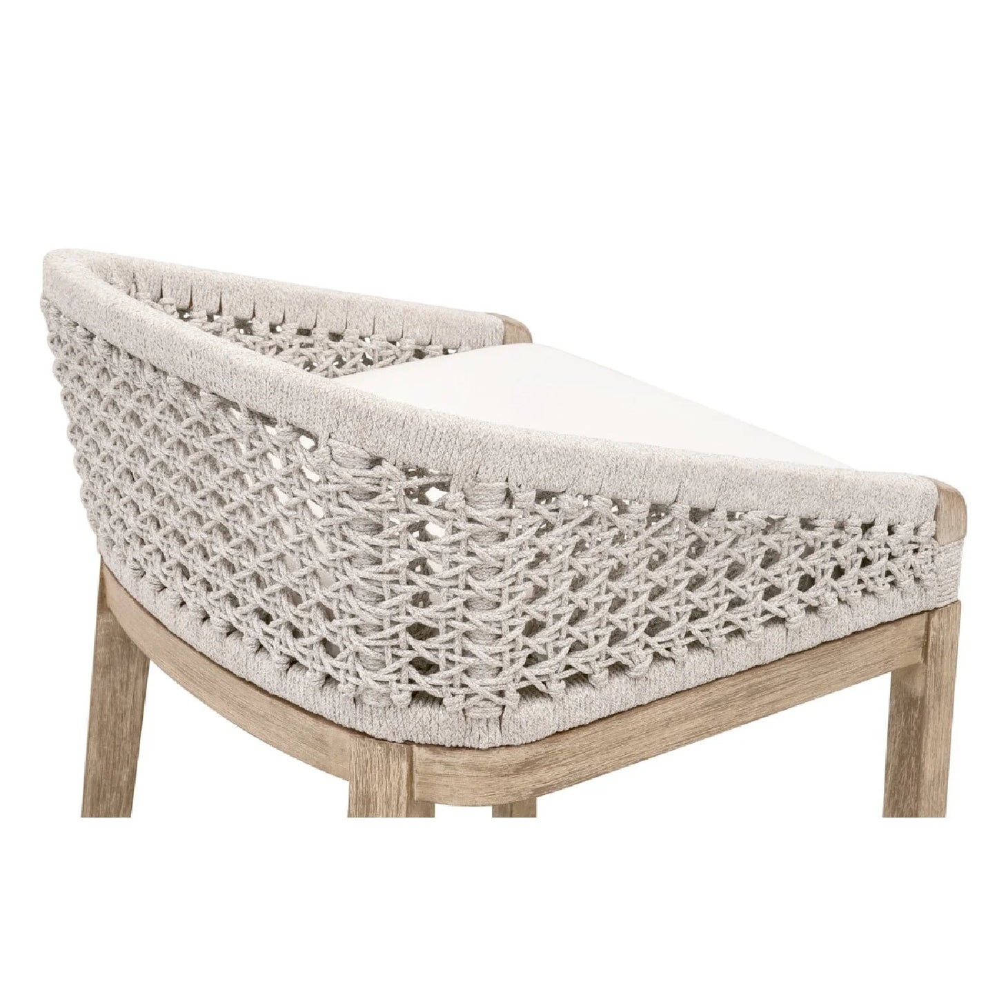 Luxury Upholstered Modern Fabric Counter Stool European Style for Villa