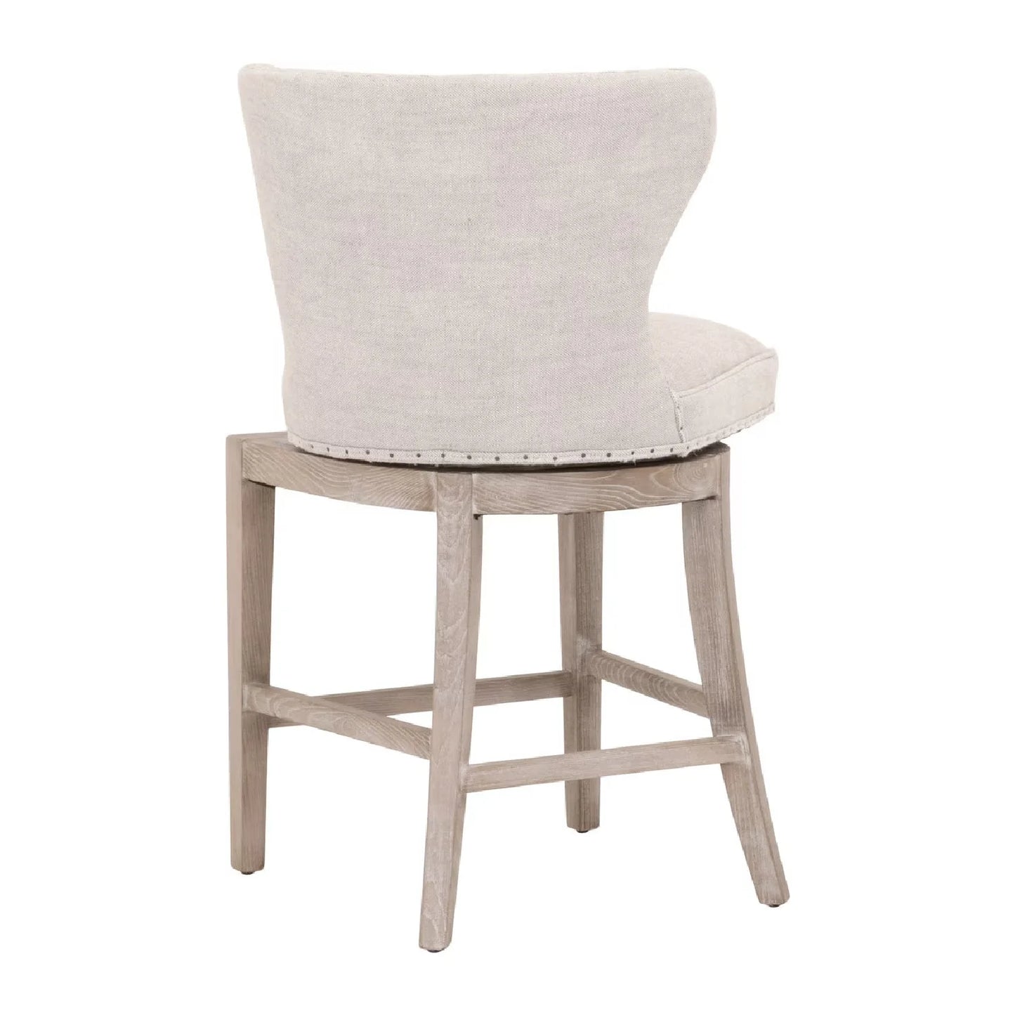 Luxury Upholstered Modern Fabric Counter Stool European Style for Villa