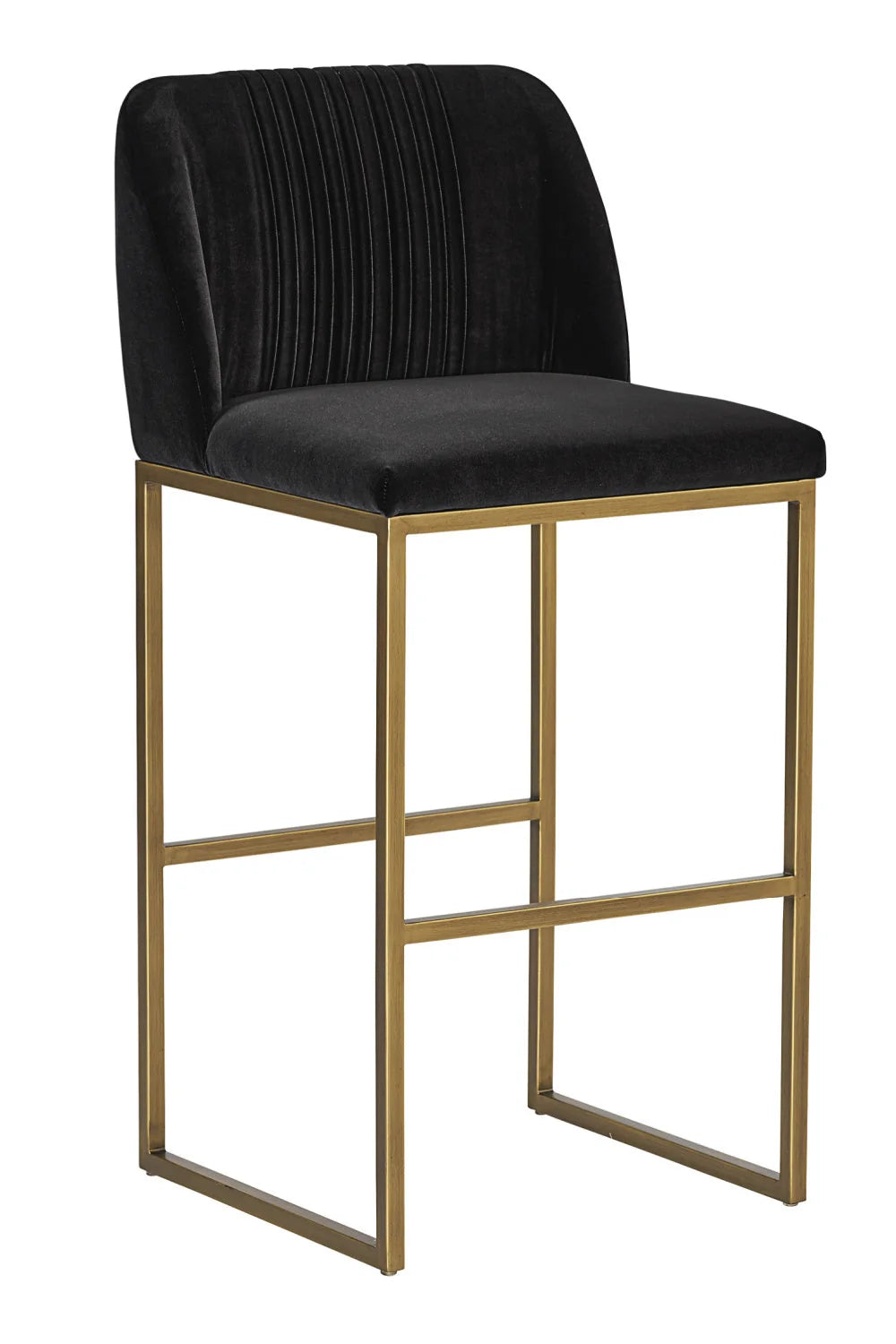 Luxury Upholstered Modern Fabric Counter Stool European Style for Villa