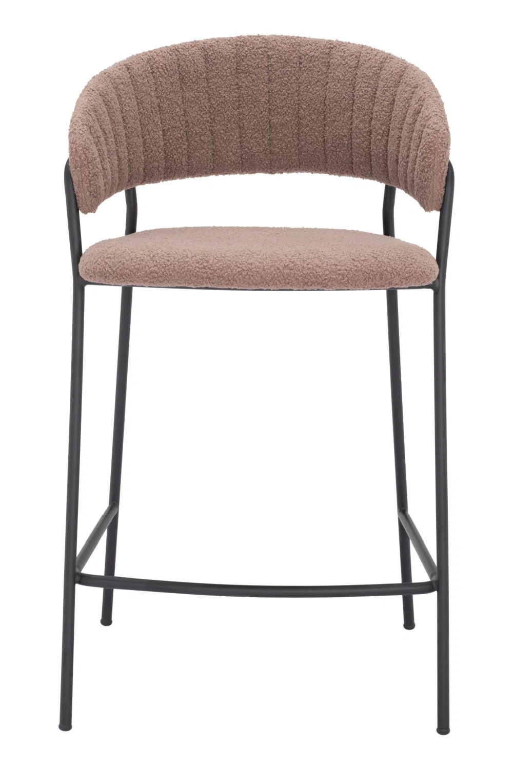 Luxury Upholstered Modern Fabric Counter Stool European Style for Villa