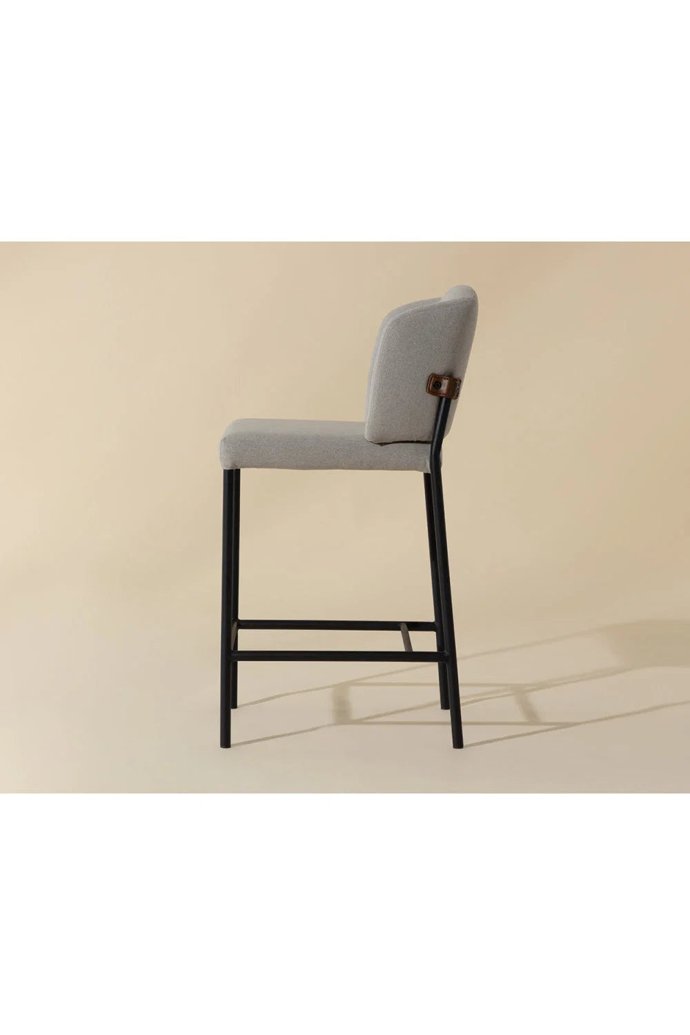Luxury Upholstered Modern Fabric Counter Stool European Style for Villa