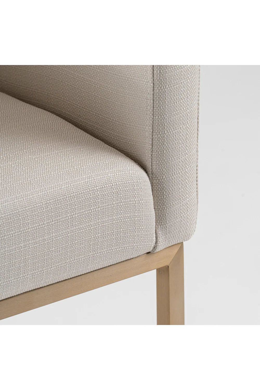 Luxury Upholstered Modern Fabric Counter Stool European Style for Villa