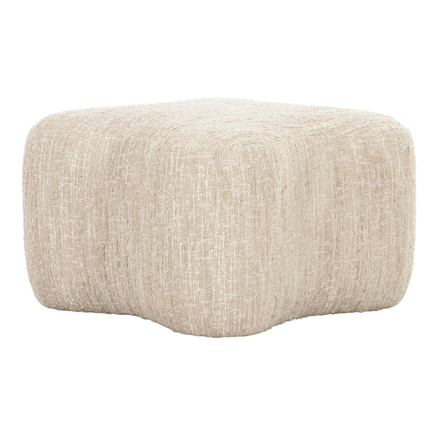 Luxury Upholstered Modern Fabric Curved Ottoman European Style for Villa