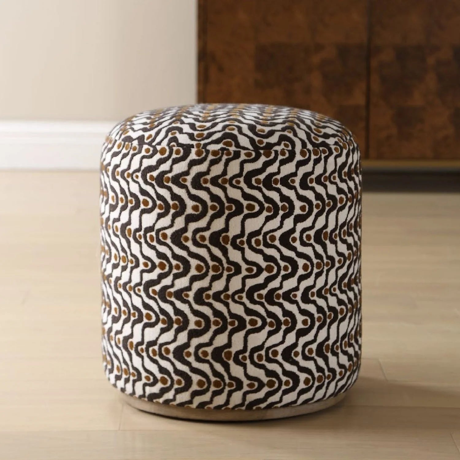 Luxury Upholstered Modern Fabric Ottoman European Style for Villa