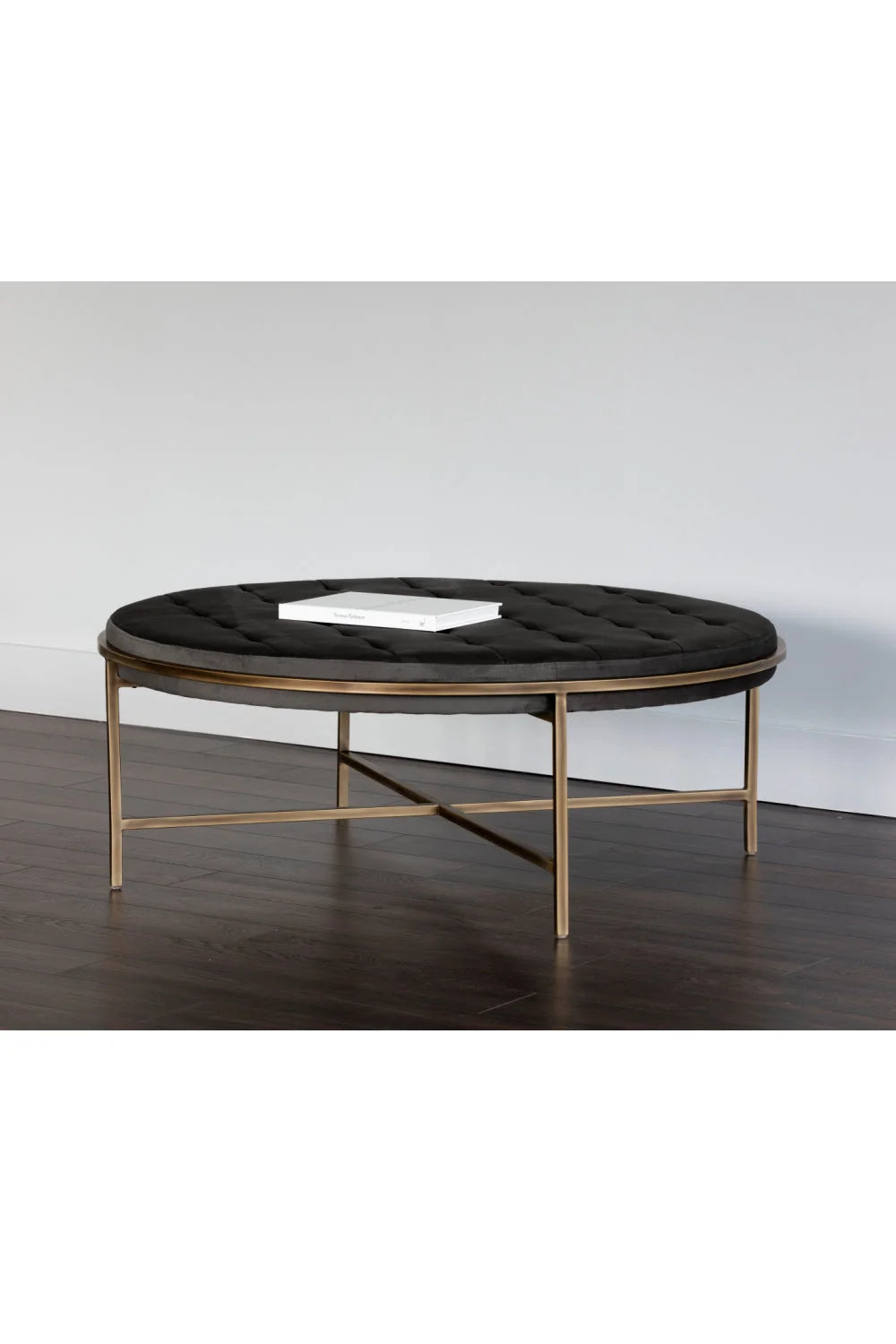 Luxury Upholstered Modern Fabric Ottoman European Style for Villa