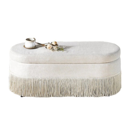 Luxury Upholstered Modern Fabric Ottoman European Style for Villa