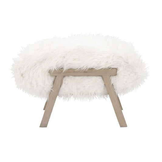 Luxury Upholstered Modern Fabric Ottoman European Style for Villa