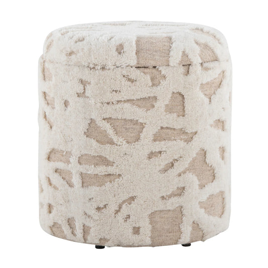 Luxury Upholstered Modern Fabric Ottoman European Style for Villa