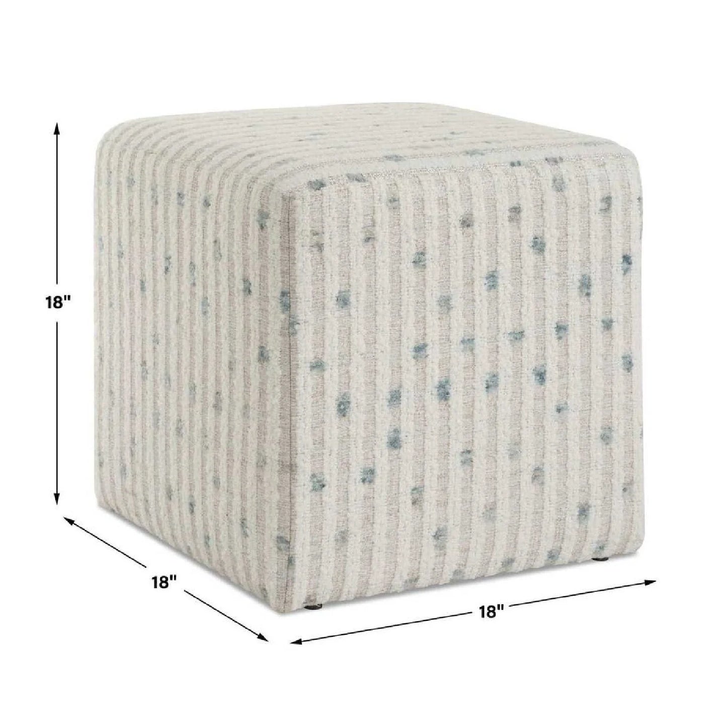 Luxury Upholstered Modern Fabric Ottoman European Style for Villa
