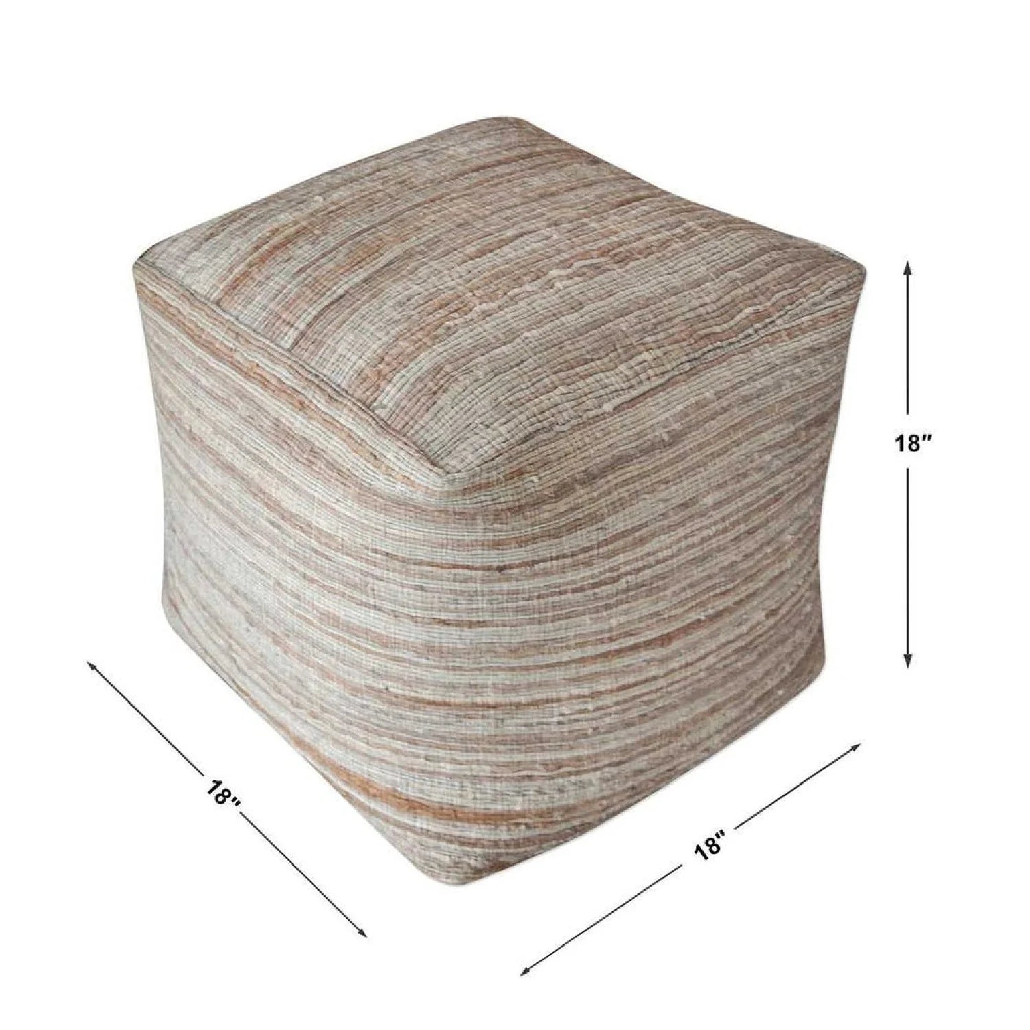 Luxury Upholstered Modern Fabric Ottoman European Style for Villa