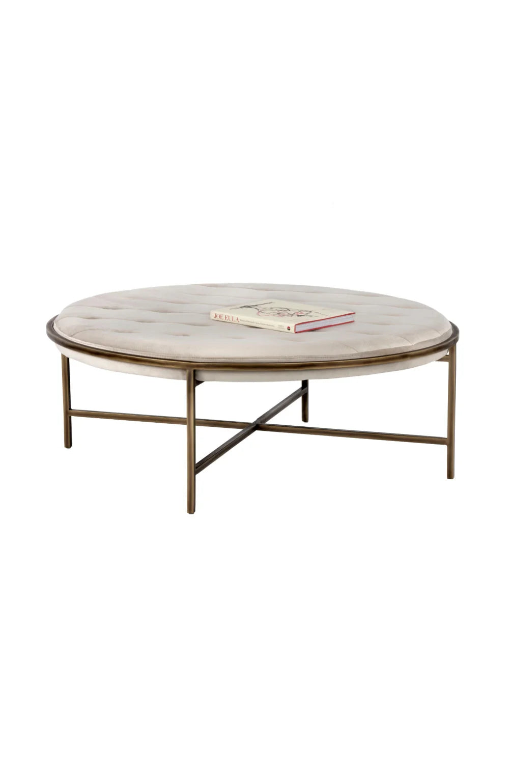 Luxury Upholstered Modern Fabric Ottoman European Style for Villa