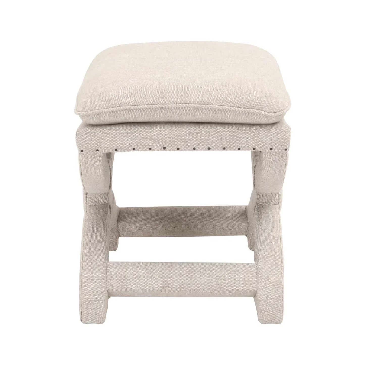 Luxury Upholstered Modern Fabric Ottoman European Style for Villa