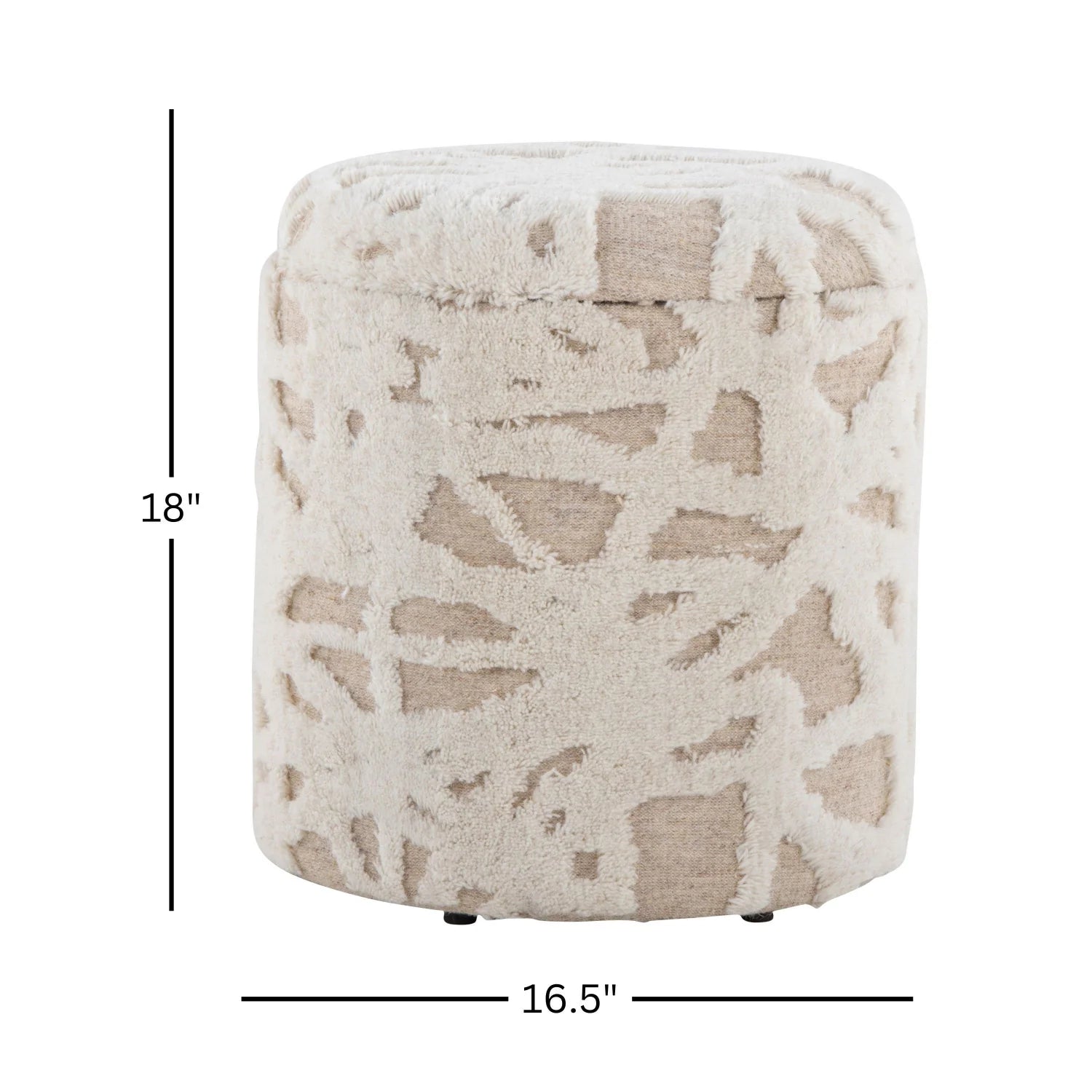 Luxury Upholstered Modern Fabric Ottoman European Style for Villa