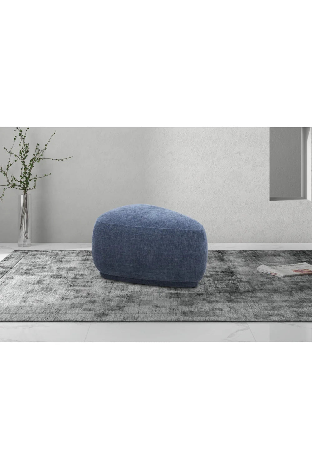 Luxury Upholstered Modern Fabric Ottoman European Style for Villa