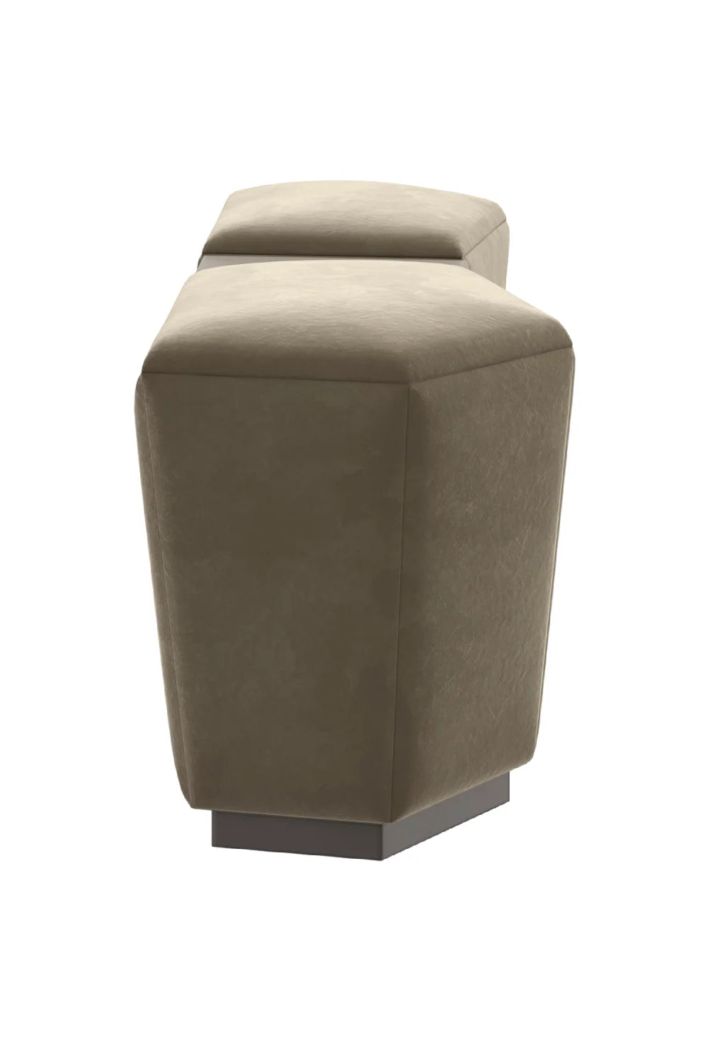 Luxury Upholstered Modern Fabric Ottoman European Style for Villa