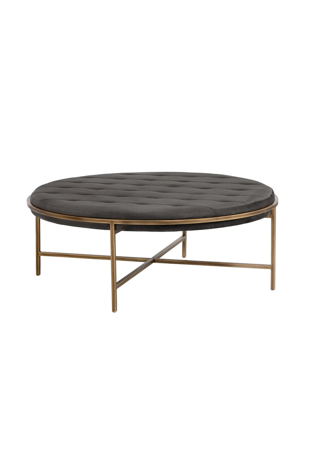 Luxury Upholstered Modern Fabric Ottoman European Style for Villa