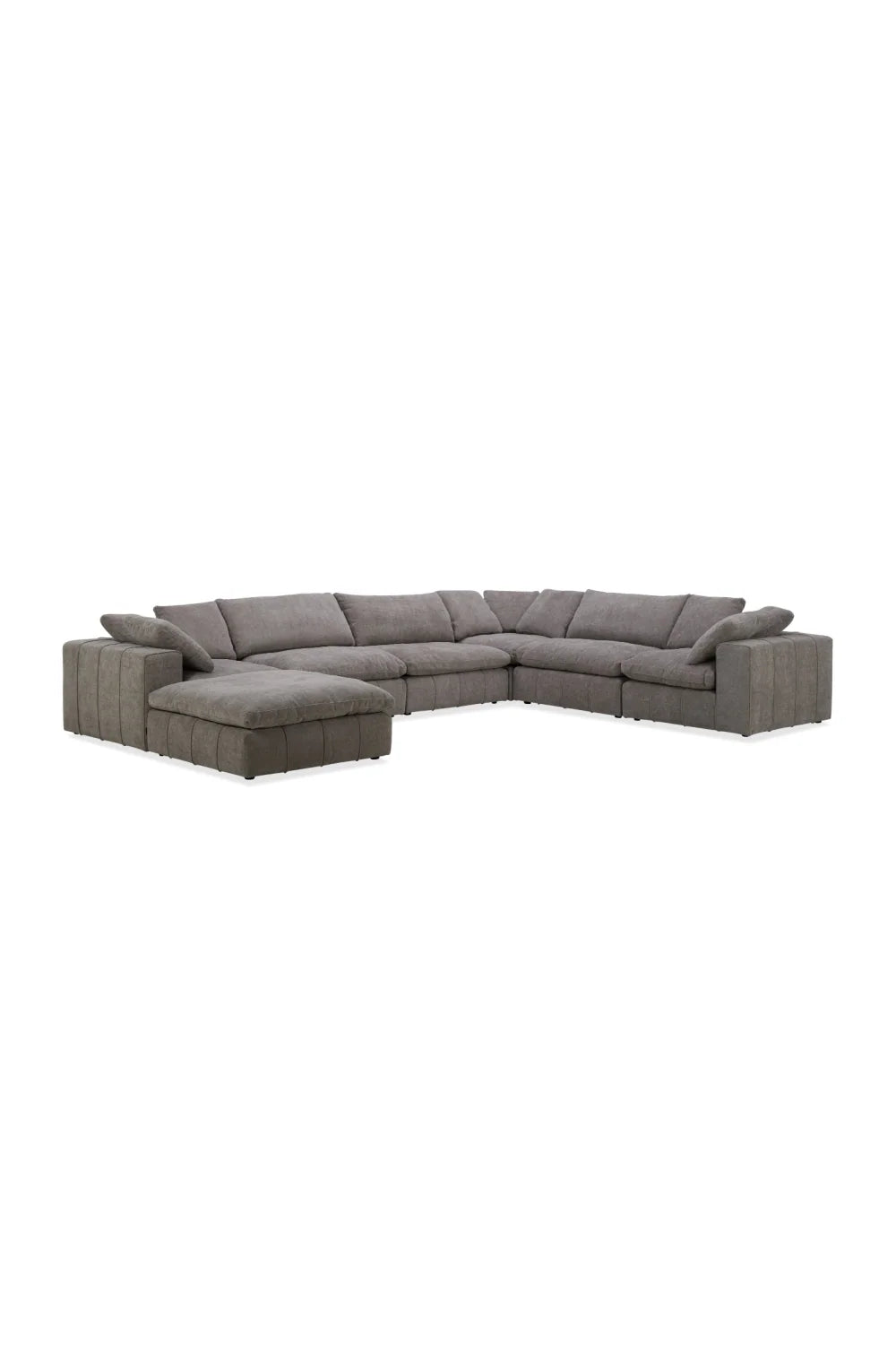 Luxury Upholstered Modern Fabric Ottoman European Style for Villa