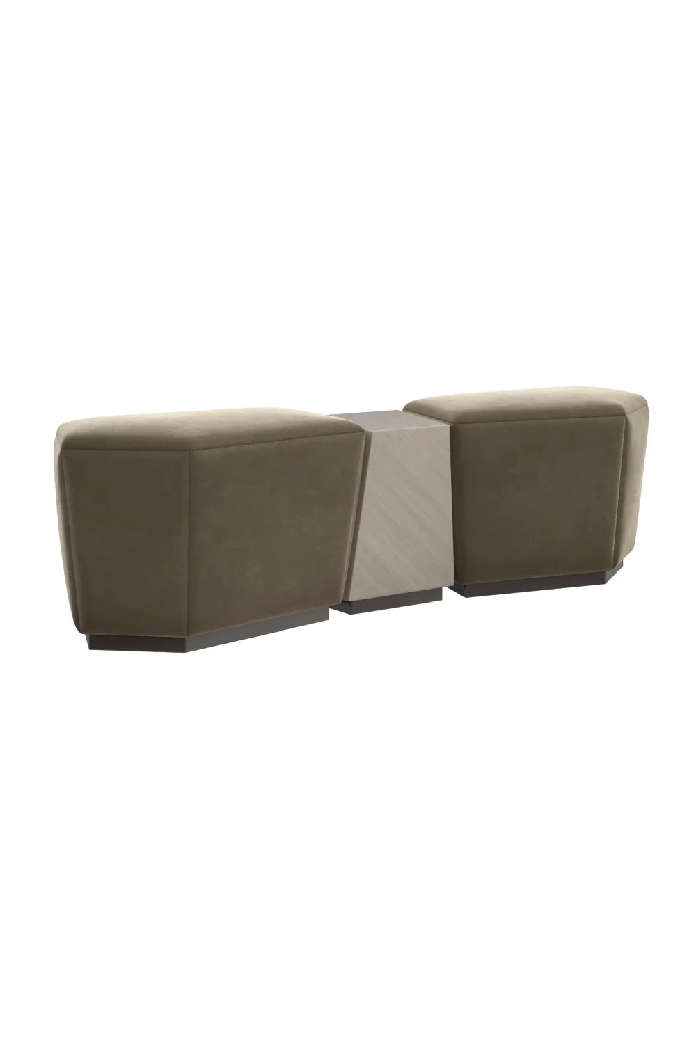 Luxury Upholstered Modern Fabric Ottoman European Style for Villa