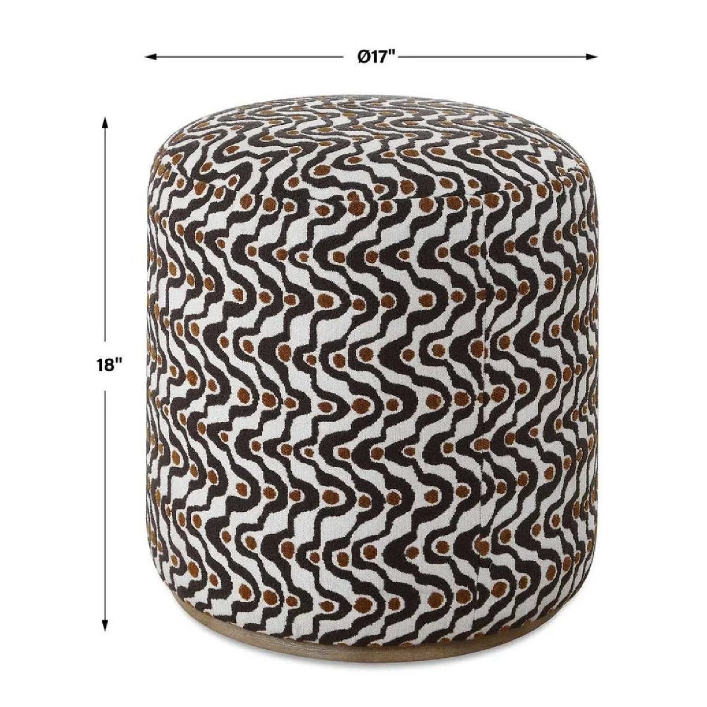 Luxury Upholstered Modern Fabric Ottoman European Style for Villa