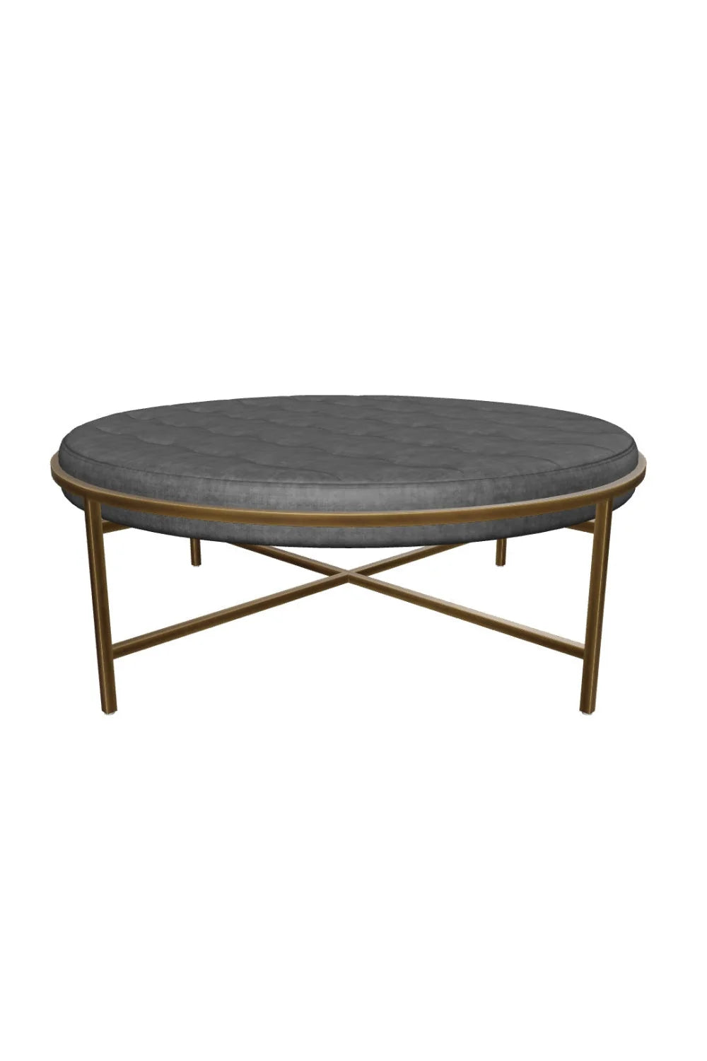 Luxury Upholstered Modern Fabric Ottoman European Style for Villa