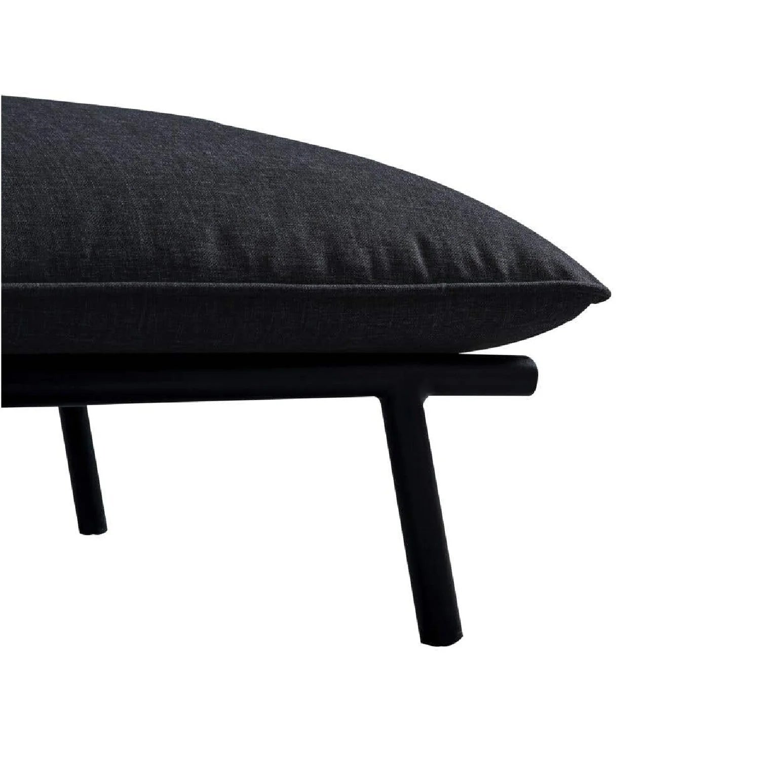 Luxury Upholstered Modern Fabric Outdoor Ottoman European Style for Villa
