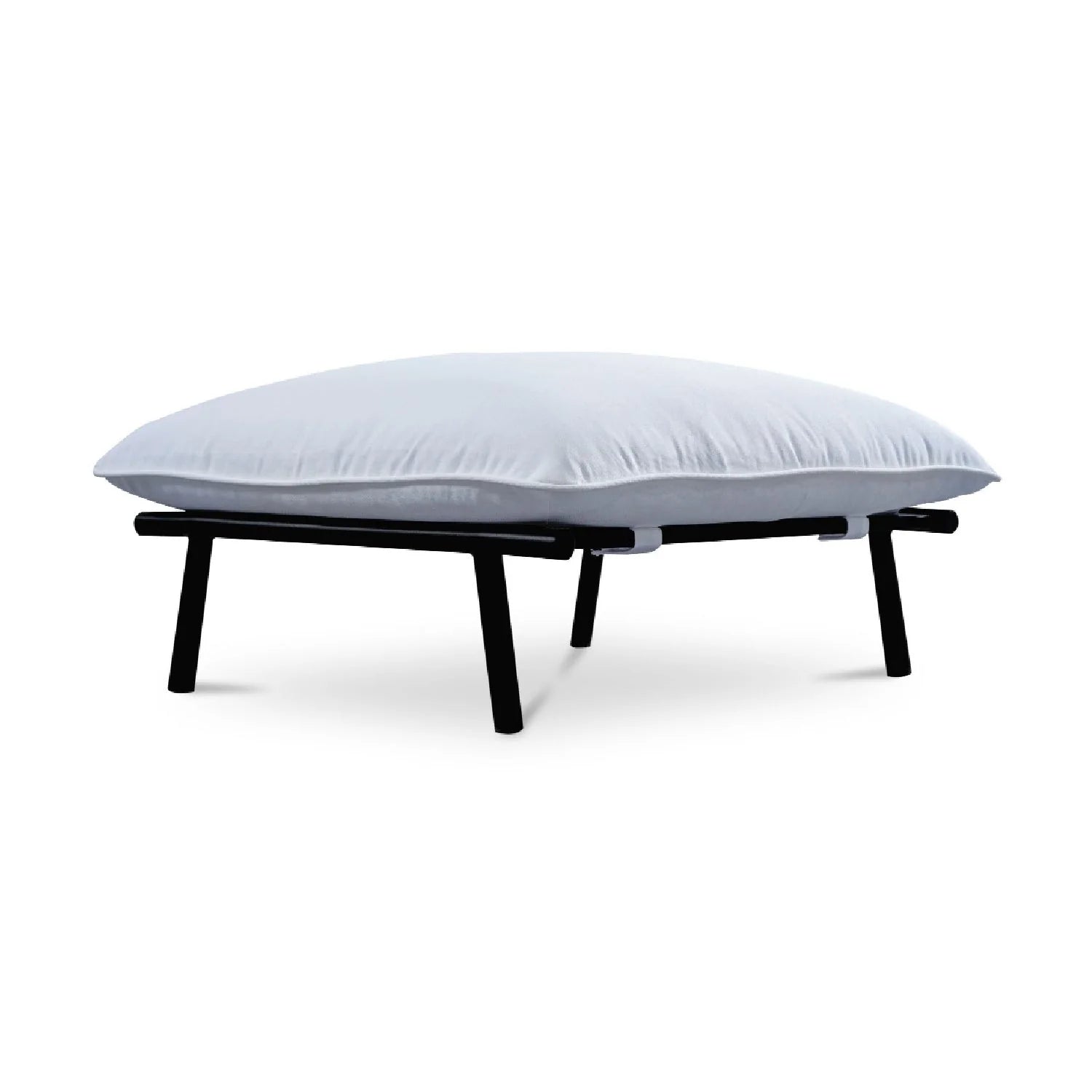 Luxury Upholstered Modern Fabric Outdoor Ottoman European Style for Villa