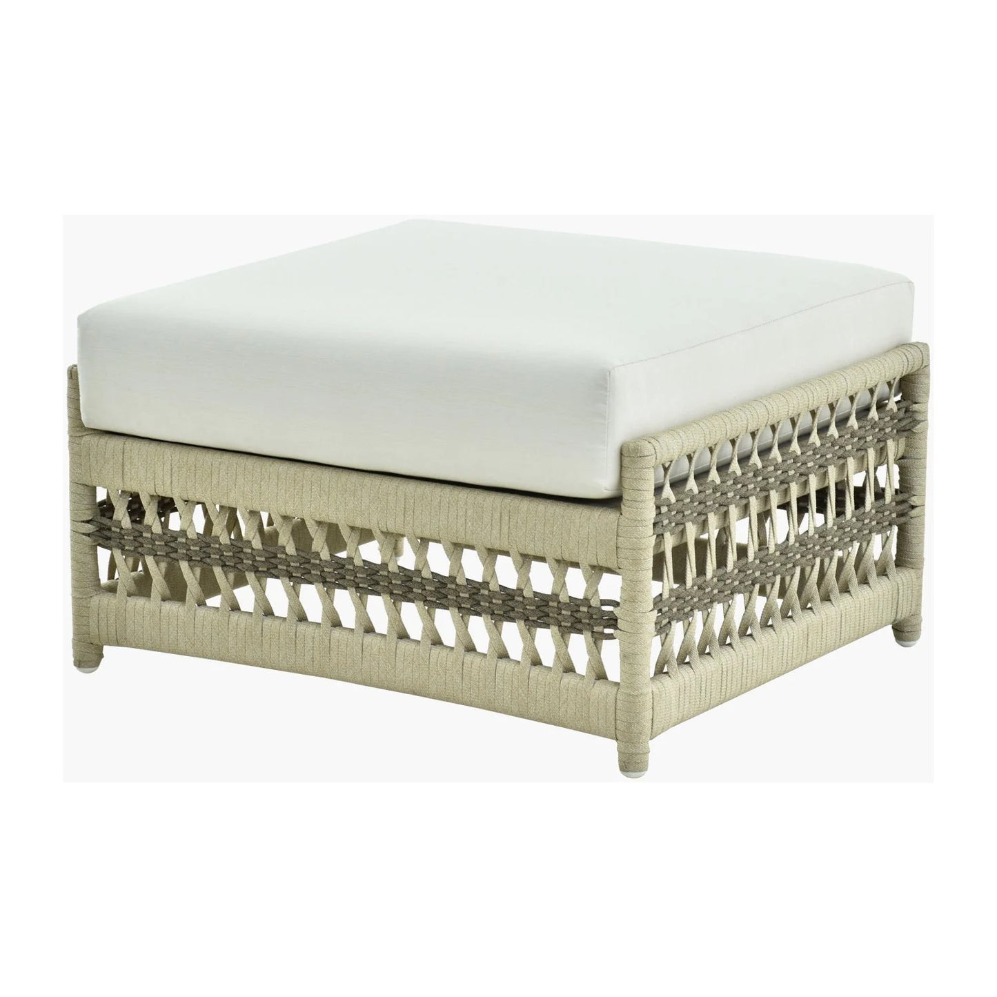 Luxury Upholstered Modern Fabric Ottoman European Style for Villa
