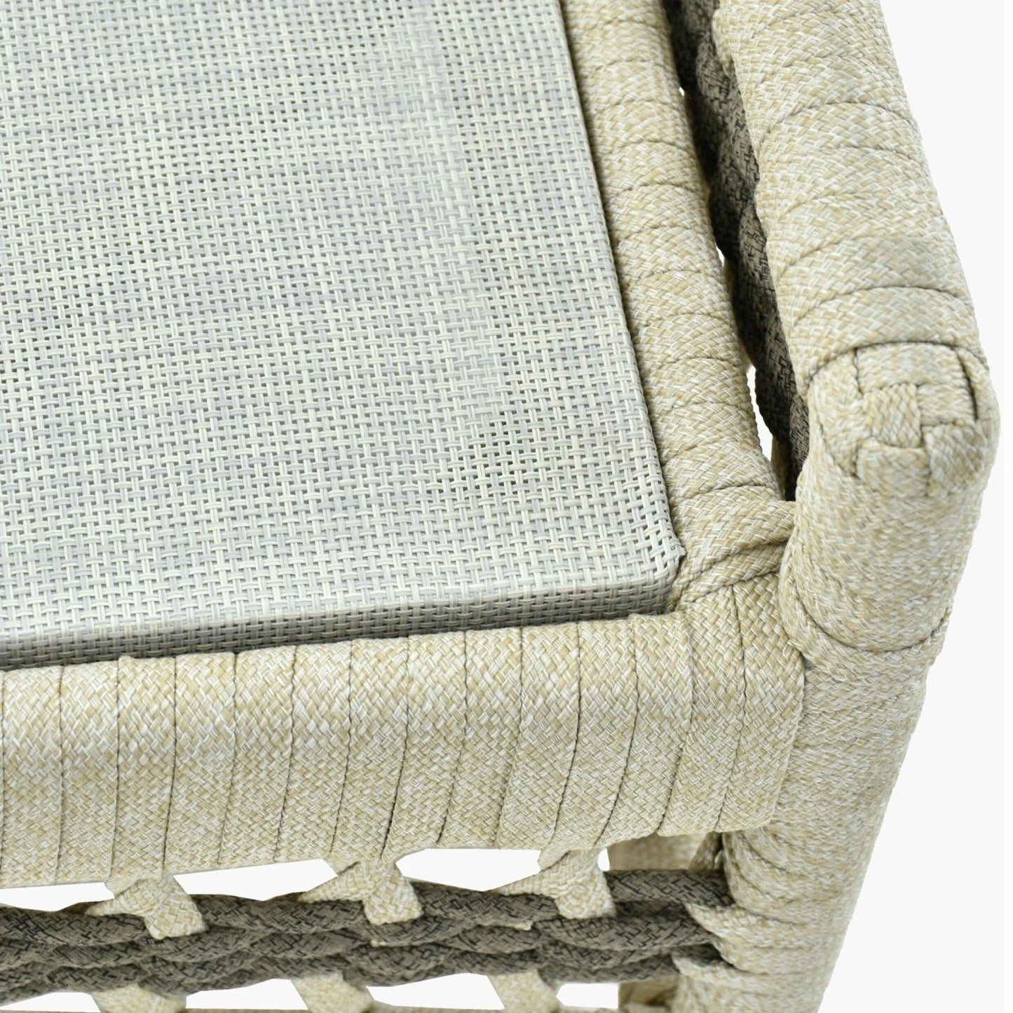 Luxury Upholstered Modern Fabric Ottoman European Style for Villa