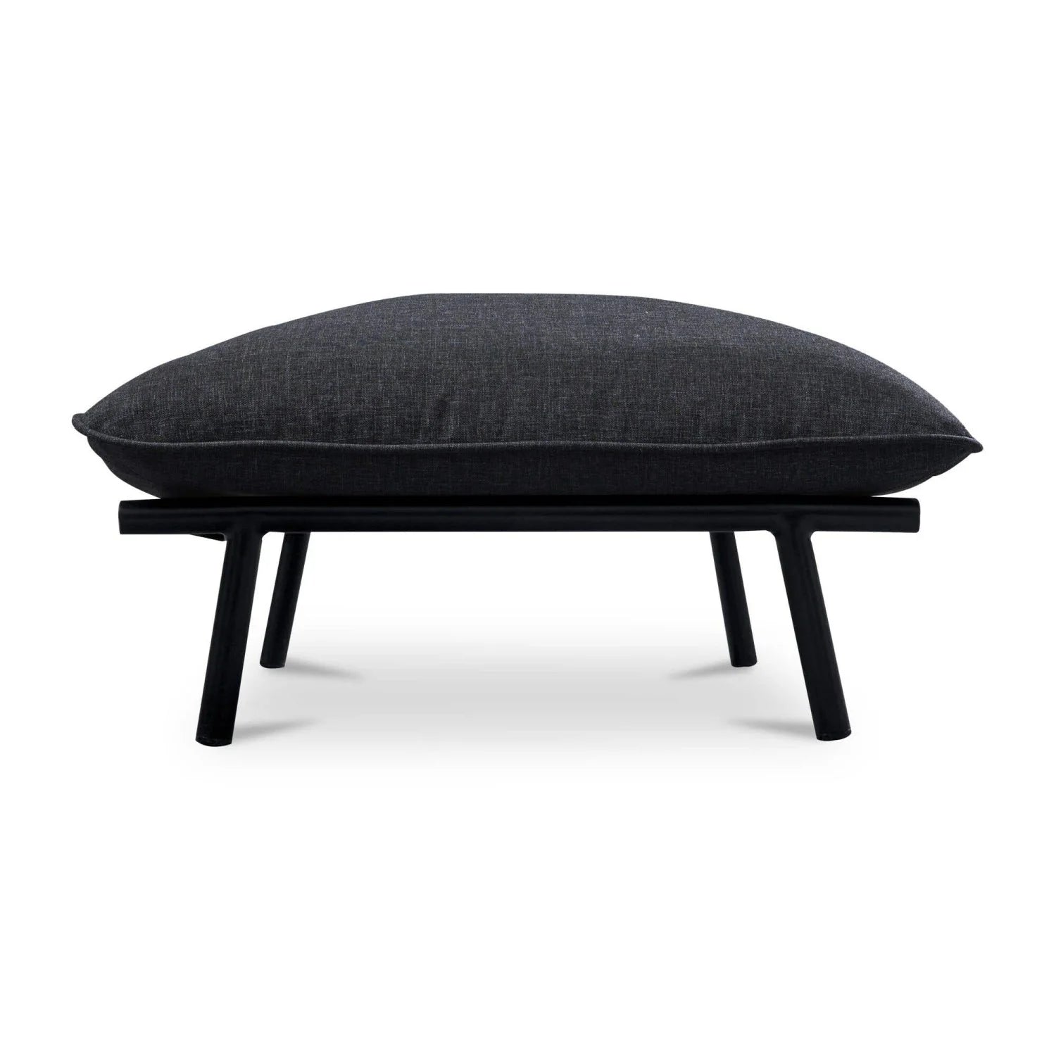 Luxury Upholstered Modern Fabric Outdoor Ottoman European Style for Villa