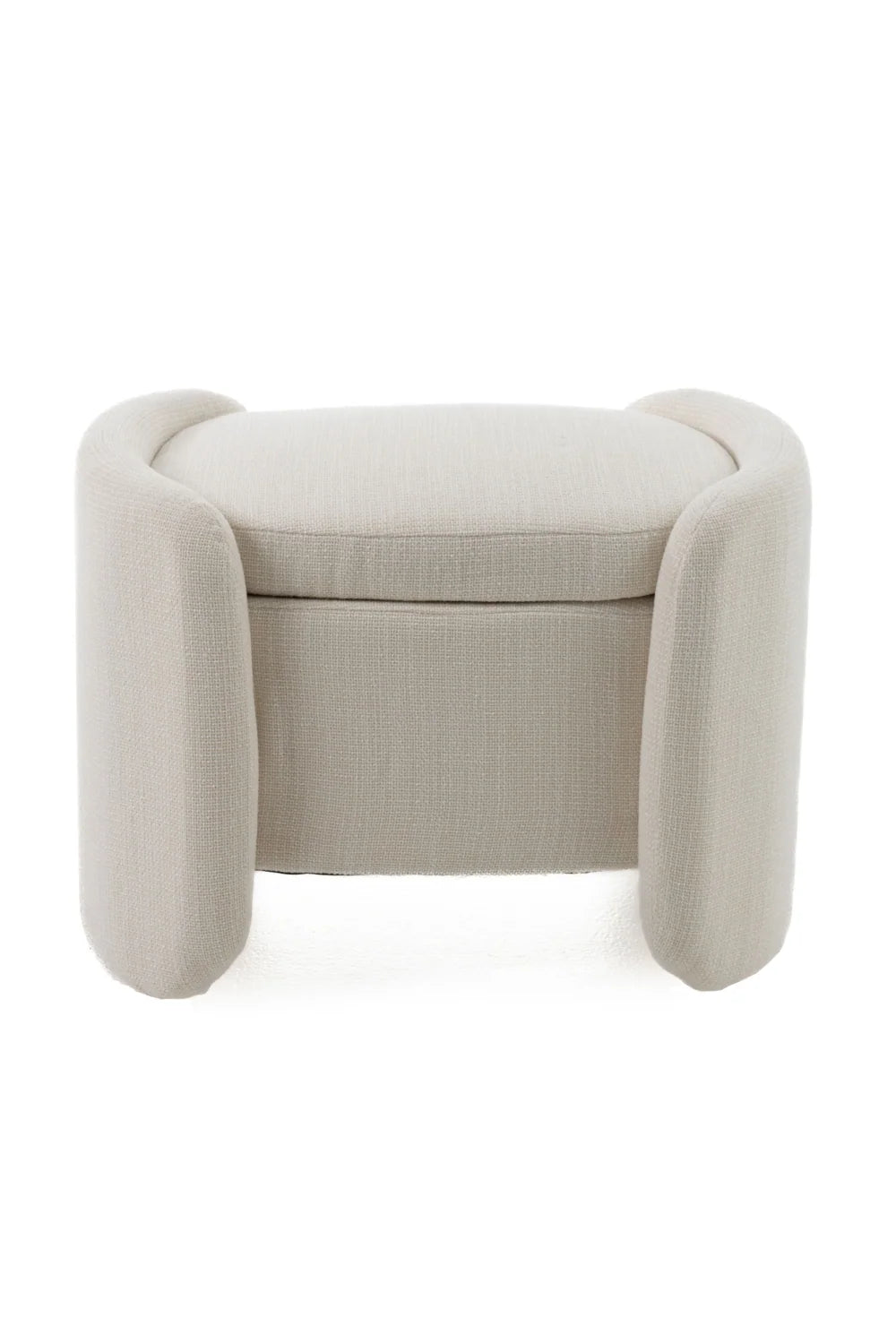 Luxury Upholstered Modern Fabric Storage Ottoman European Style for Villa